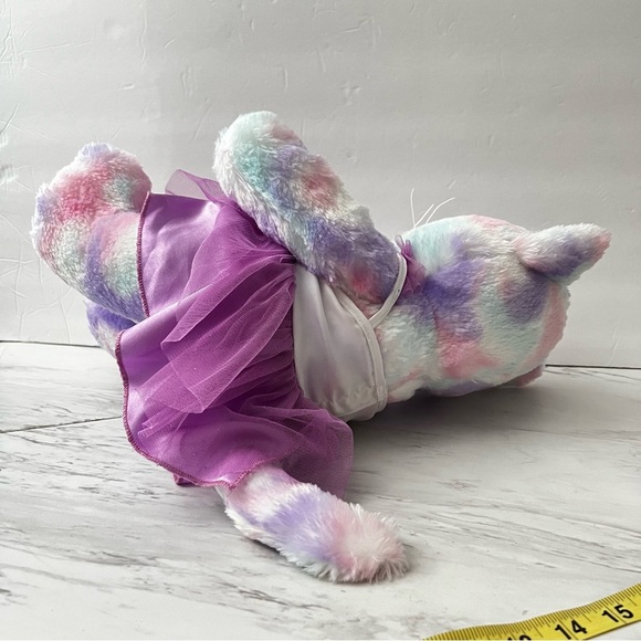 Build A Bear Workshop Pastel Swirl Kitty Cat BAB Plush Stuffed Animal Size 16" - Picture 5 of 11